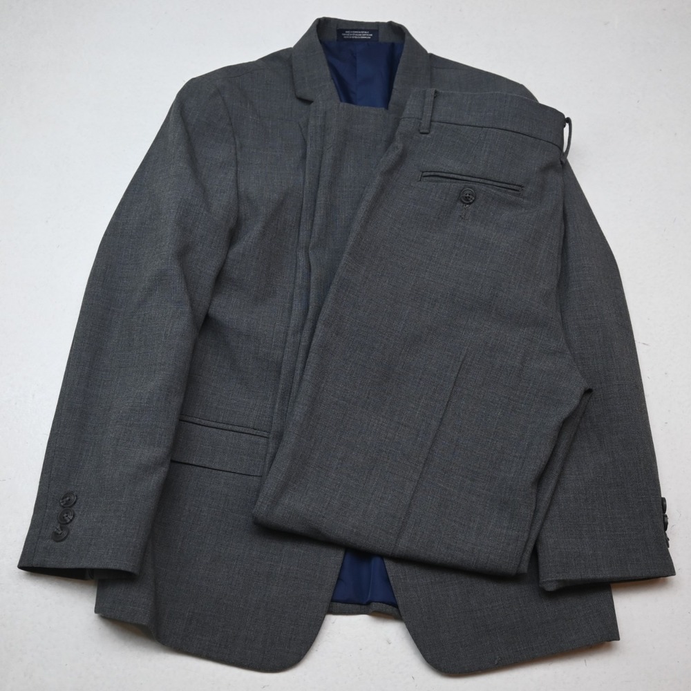 Nautica Boys 14 Gray 2 Piece Jacket Pants Wedding First Communion Formal Suit